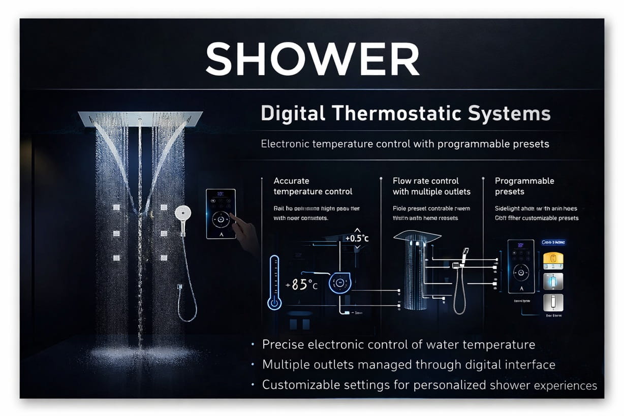 Digital Thermostatic Shower